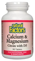 Calcium & Magnesium Citrate with D3 Plus Potassium, Zinc Manganese