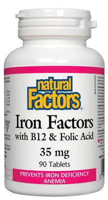Iron Factors with B12 & Folic Acid 35 mg