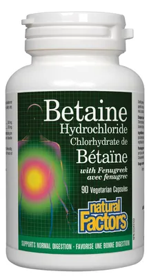 Betaine Hydrochloride with Fenugreek