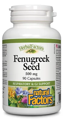 Fenugreek Seed 500 mg, HerbalFactors®