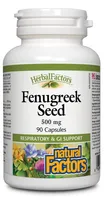 Fenugreek Seed 500 mg, HerbalFactors®