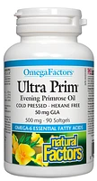Ultra Prim Evening Primrose Oil 500 mg, OmegaFactors®
