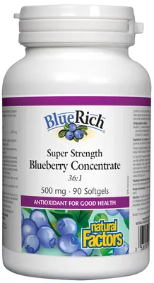 BlueRich® Super Strength Blueberry Concentrate 500 mg