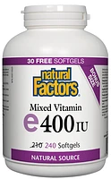 Mixed Vitamin E 400 IU, Natural Source