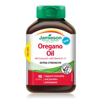 Oregano Oil with Vitamin D+E - Extra Strength