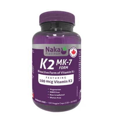 Vitamin K2 100mcg (MK-7 form)