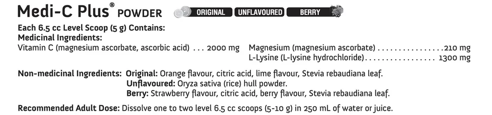 Medi-C Plus Unflavoured with Calcium