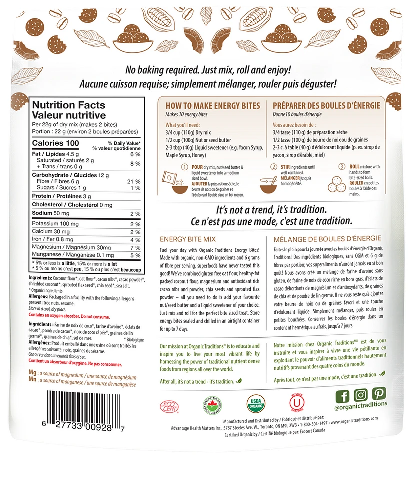Energy Bite Mix - Chocolate