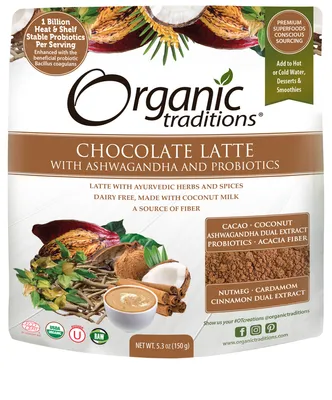 Organic Chocolate Latte with Ashwagandha & Probiotics