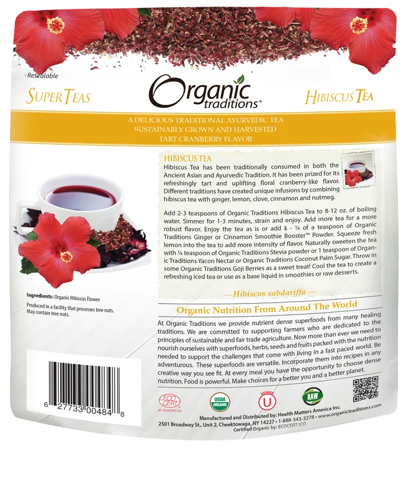 Organic Hibiscus Tea Cut