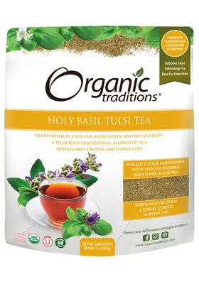 Organic Holy Basil (Tulsi) Tea Cut