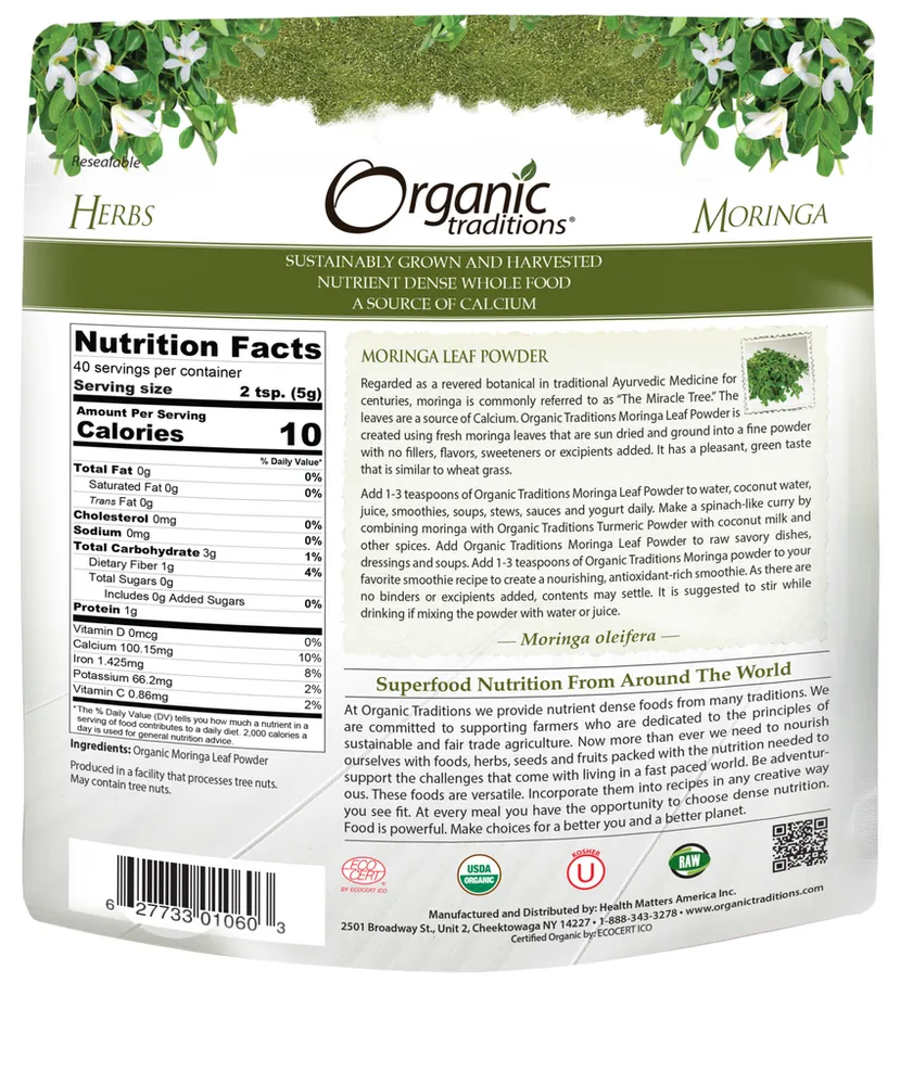 Organic Moringa Leaf Powder