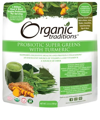 Organic Probiotic Super Greens with Turmeric