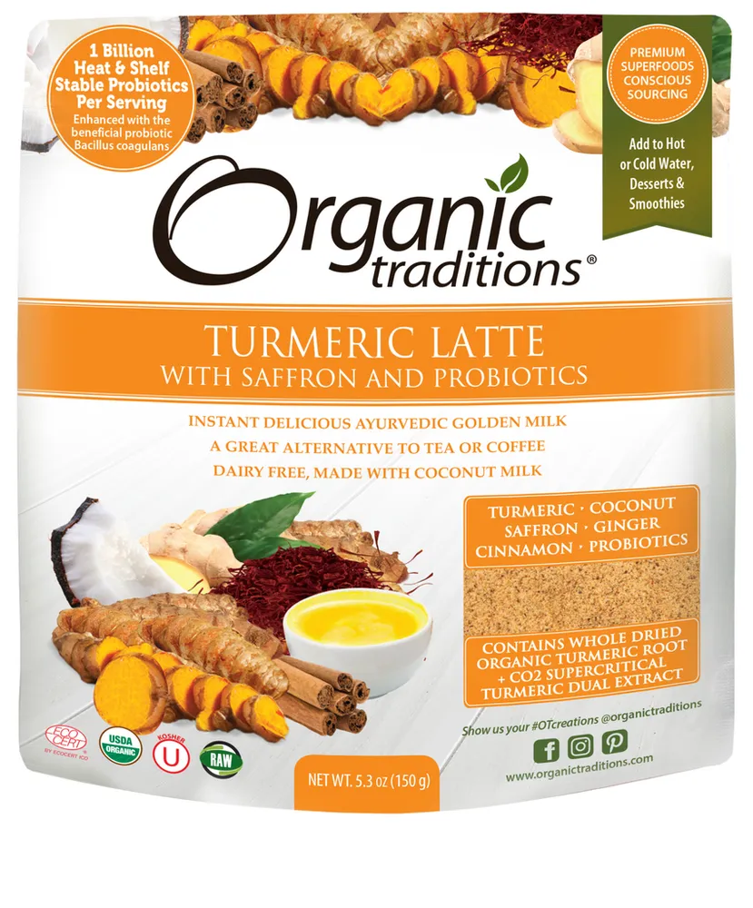 Organic Turmeric Latte with Probiotics