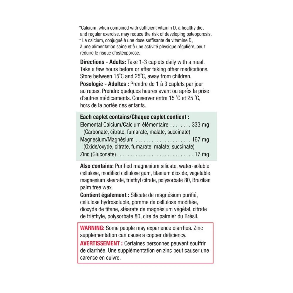 Calcium Magnesium & Zinc