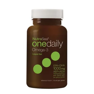NutraSea Omega-3 One Daily Liquid Gels, Fresh Mint