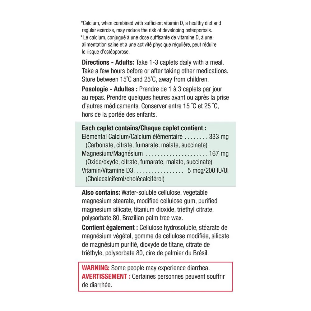 Calcium Magnesium & Vitamin D