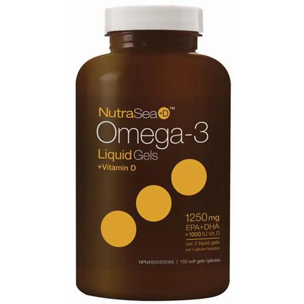 NutraSea+D Omega-3 Liquid Gels, Fresh Mint