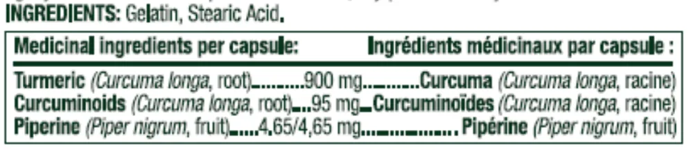 Turmeric Curcumin Plus Black Pepper