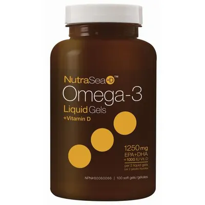 NutraSea+D Omega-3 Liquid Gels, Fresh Mint