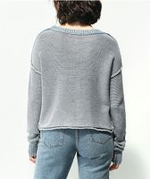 Jolt Blue Wash Drop Shoulder Sweater