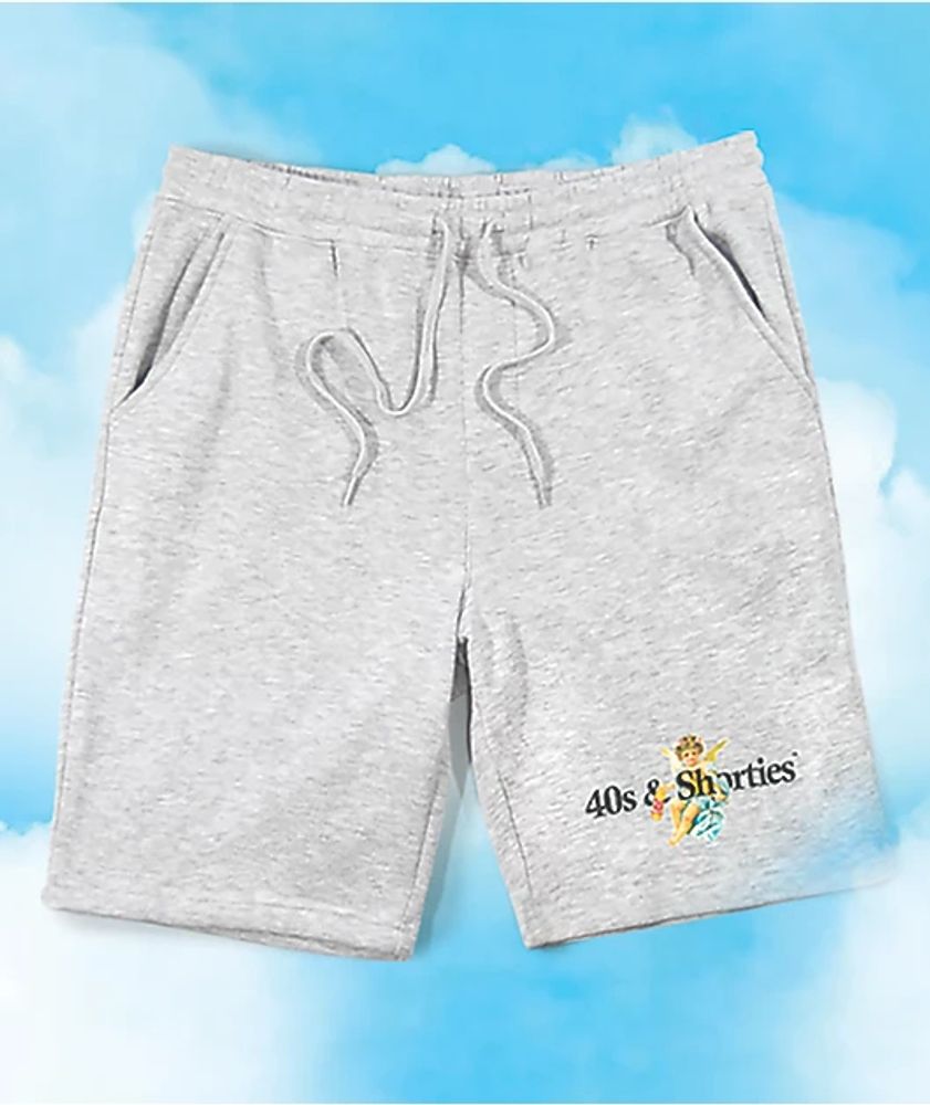40s & Shorties Angel Grey Sweat Shorts