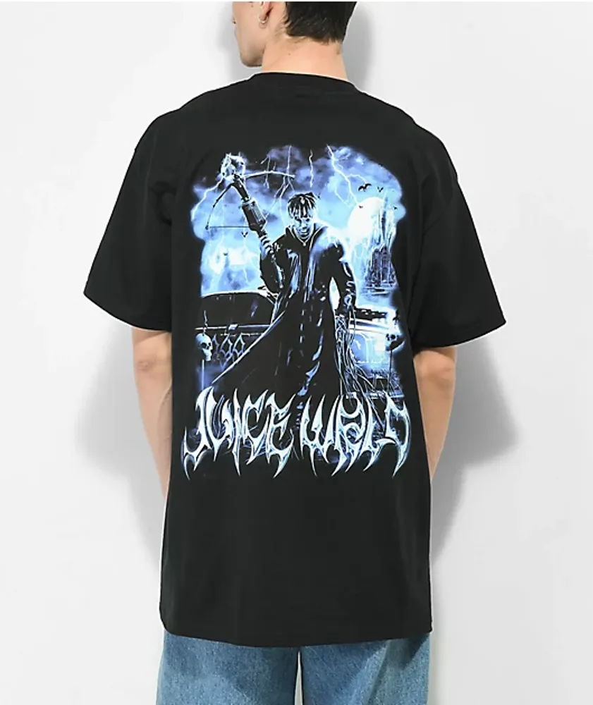 999 Club by Juice WRLD Demon Hunter Black T-Shirt | Pueblo Mall