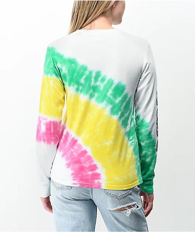 Empyre Laynie Blue & Green Tie Dye T-Shirt