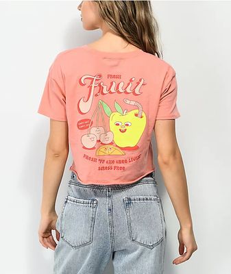 A-Lab Ballina Fruit Pink Crop T-Shirt