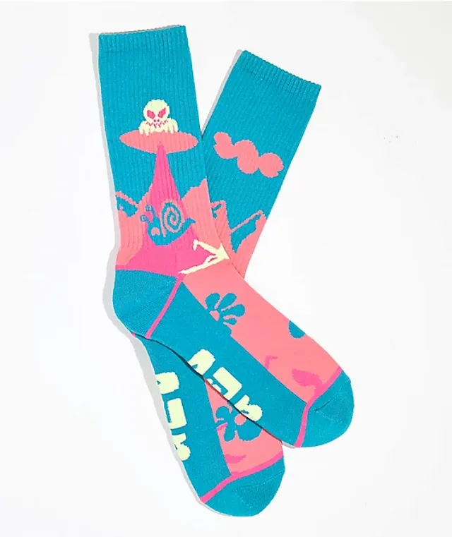 SpongeBob SquarePants Face Glow-In-The-Dark Crew Socks