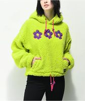 A-Lab Dorothy Flower Green & Purple Tech Fleece Hoodie