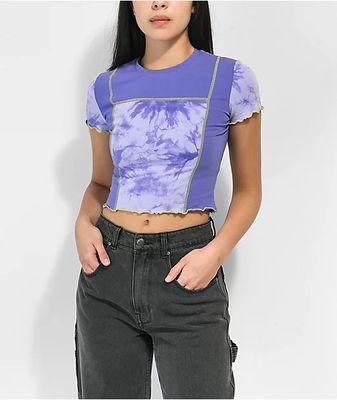 A-Lab Nikole Purple Crop T-Shirt