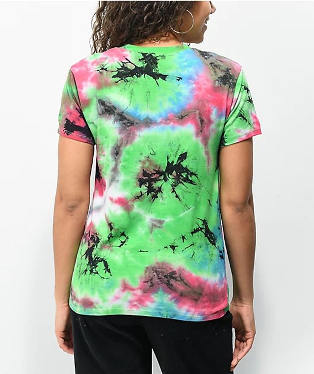 Liquid Blue Dolphin Domain Tie-Dye T-Shirt - S