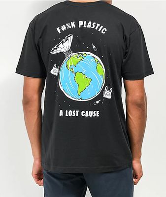 A Lost Cause F*ck Plastic Black T-Shirt