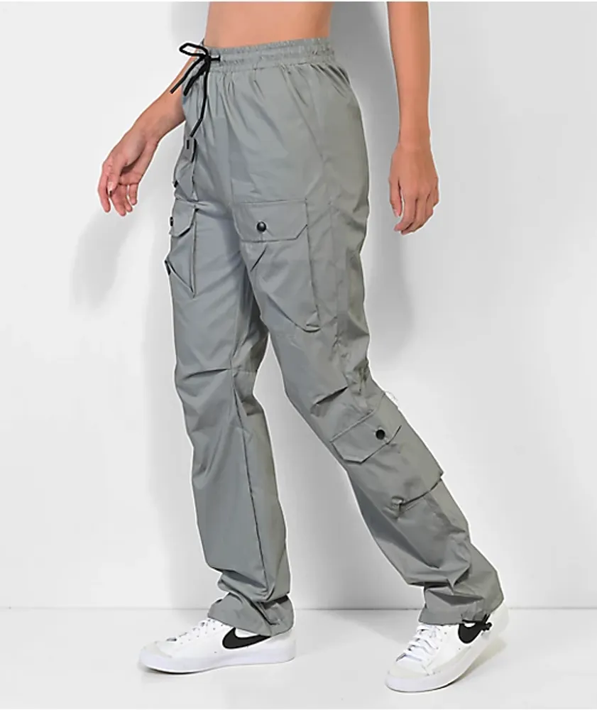 American Stitch Multi Pocket Reflective Silver Cargo Pants