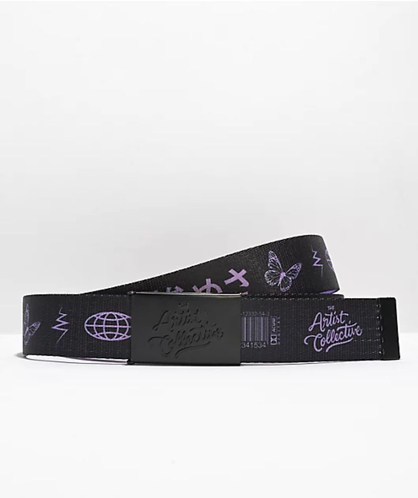 Artist Collective Misery Icons Black Web Belt