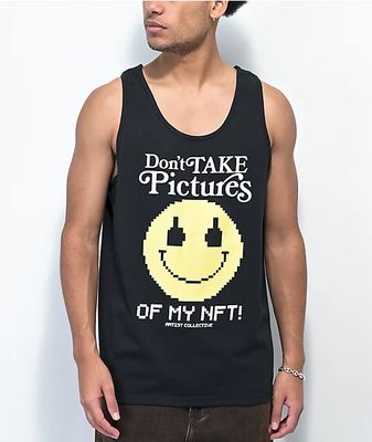 Artist Collective No Pictures Please Black Tank Top