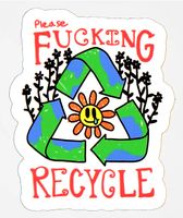 Artist Collective Please Recycle Sticker