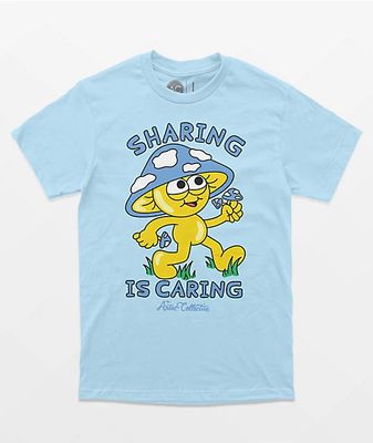 Artist Collective Sharing Is Caring Blue T-Shirt