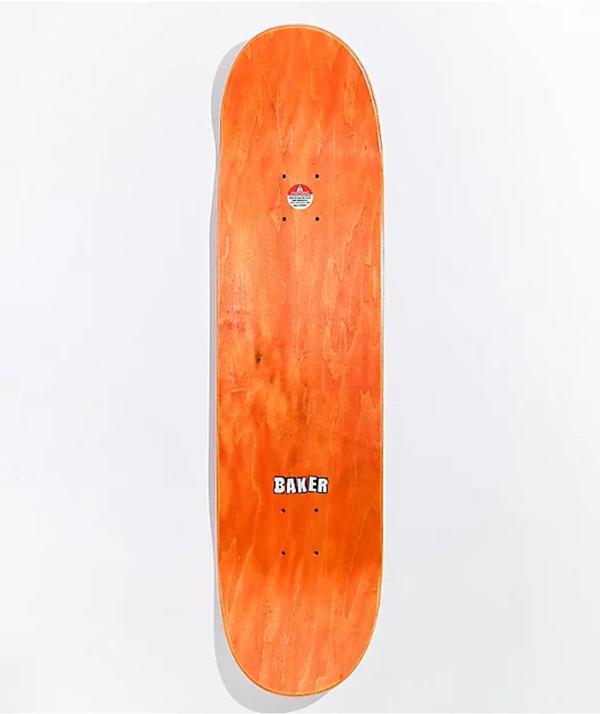 Baker AR Wavy Black & Red 8.25" Skateboard Deck