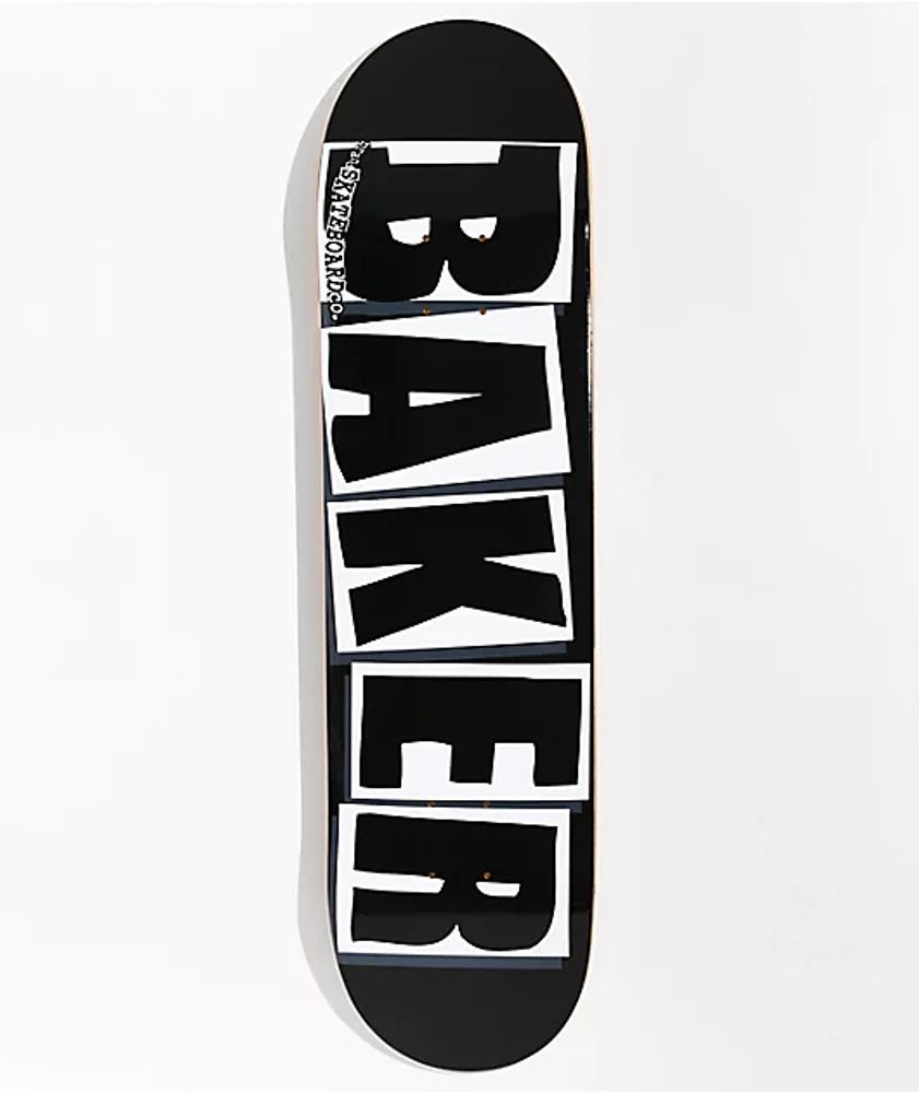 Baker Brand Logo Black & White 8.0" Skateboard Deck