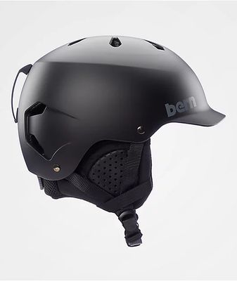 Bern Watts 8-Track Black Snowboard Helmet