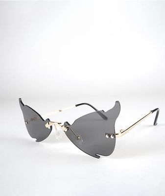 Black & Gold Horn Sunglasses