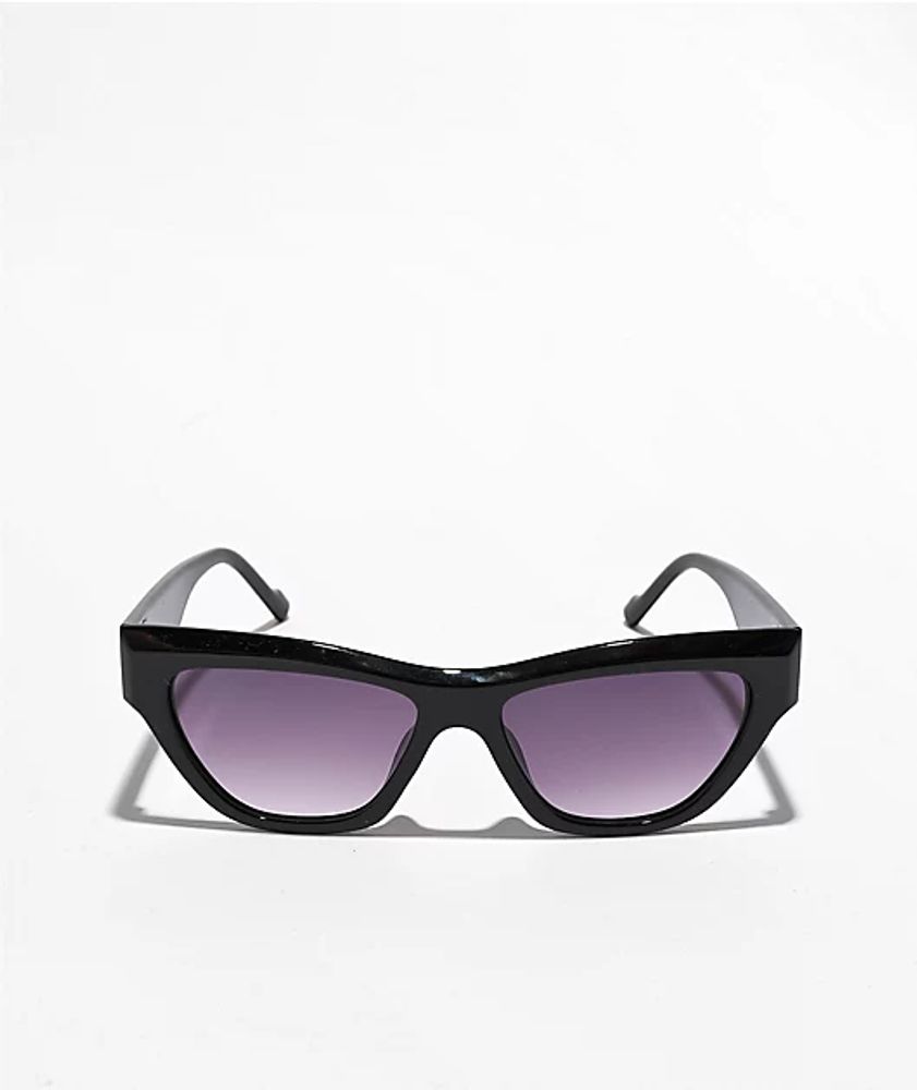Black Chunky Cat Eye Sunglasses