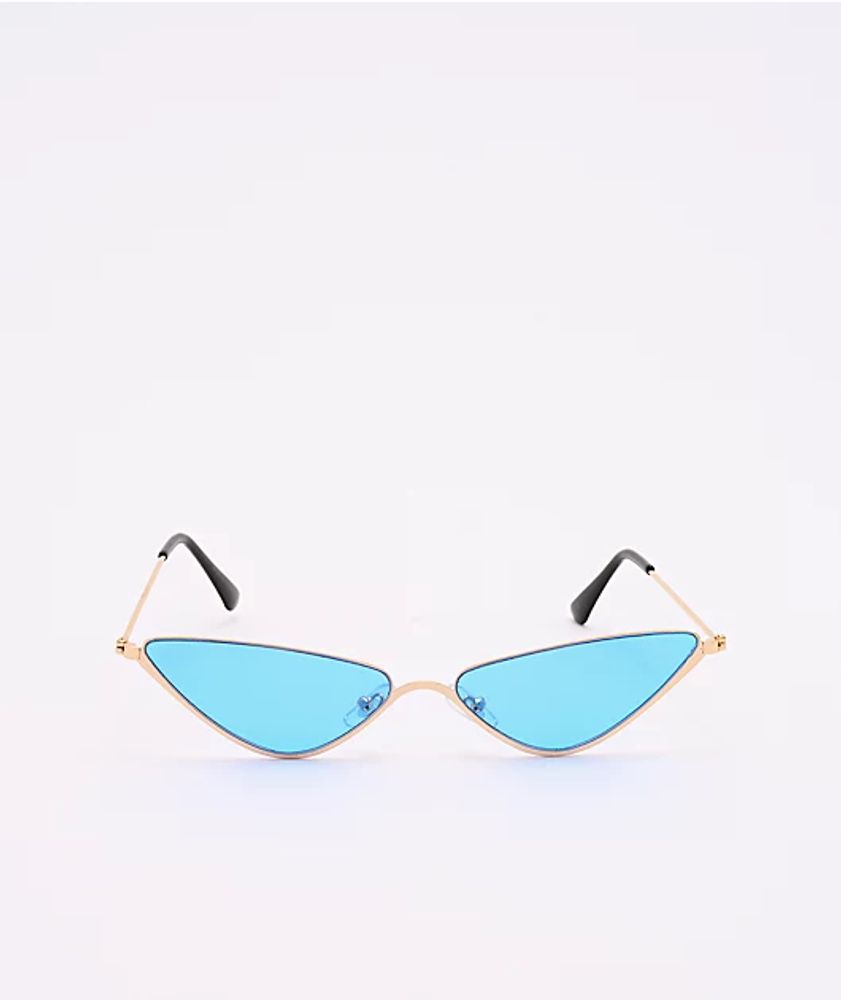 Blue Triangle Mini Sunglasses