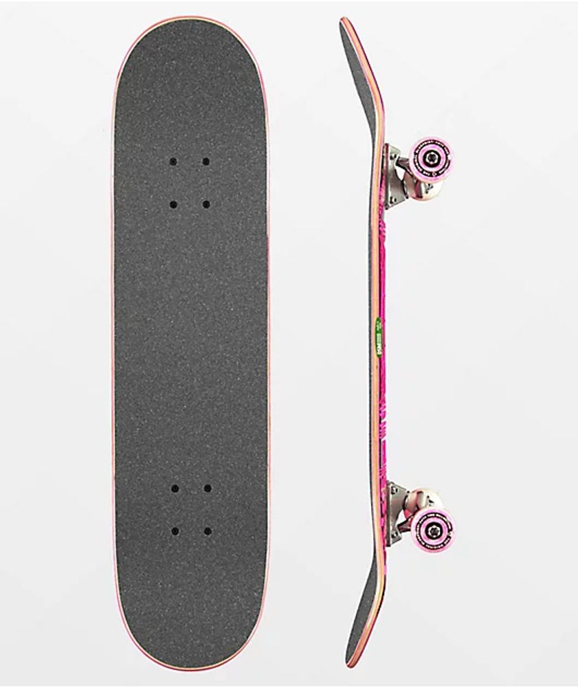 Blueprint Home Heart 7.75" Pink Skateboard Complete
