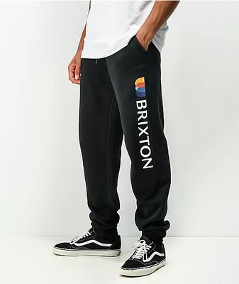 Brixton Alton Black Sweatpants