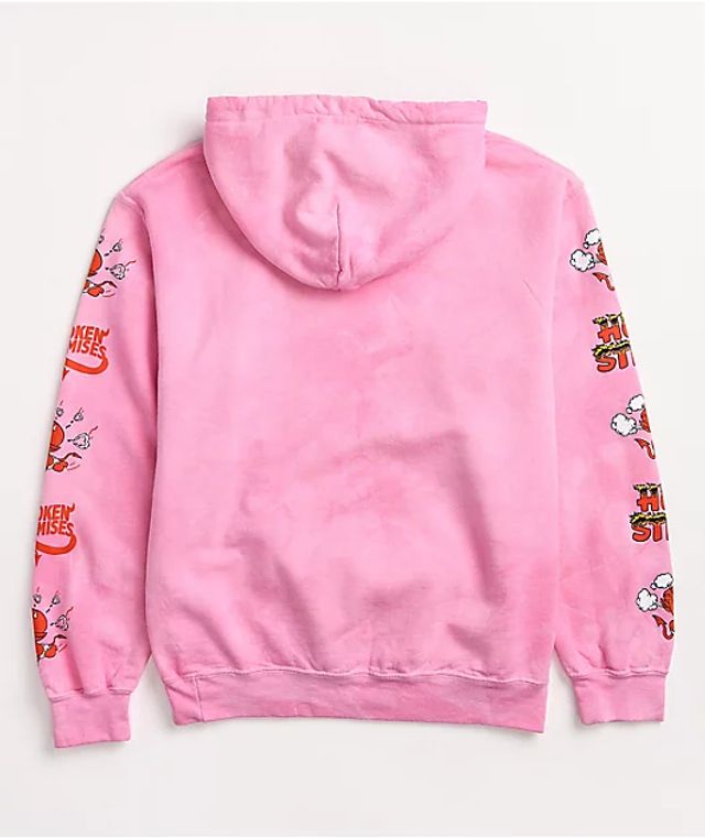 broken promises rose hoodie