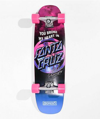 Broken Promises x Santa Cruz Broke My Heart 29" Cruiser Skateboard Complete