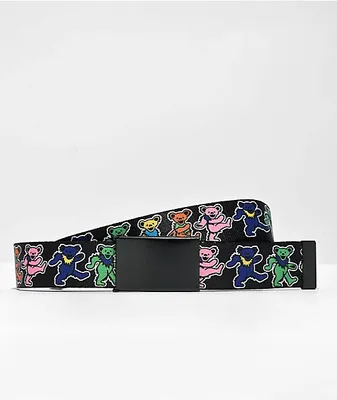 Buckle Down x Grateful Dead Dancing Bears Black Web Belt